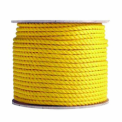 Yellow 3-Strand Polypropylene Rope - The Pig Pen Inc. 