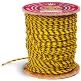 Yellow and Black 3-Strand Polypropylene Rope - The Pig Pen Inc.